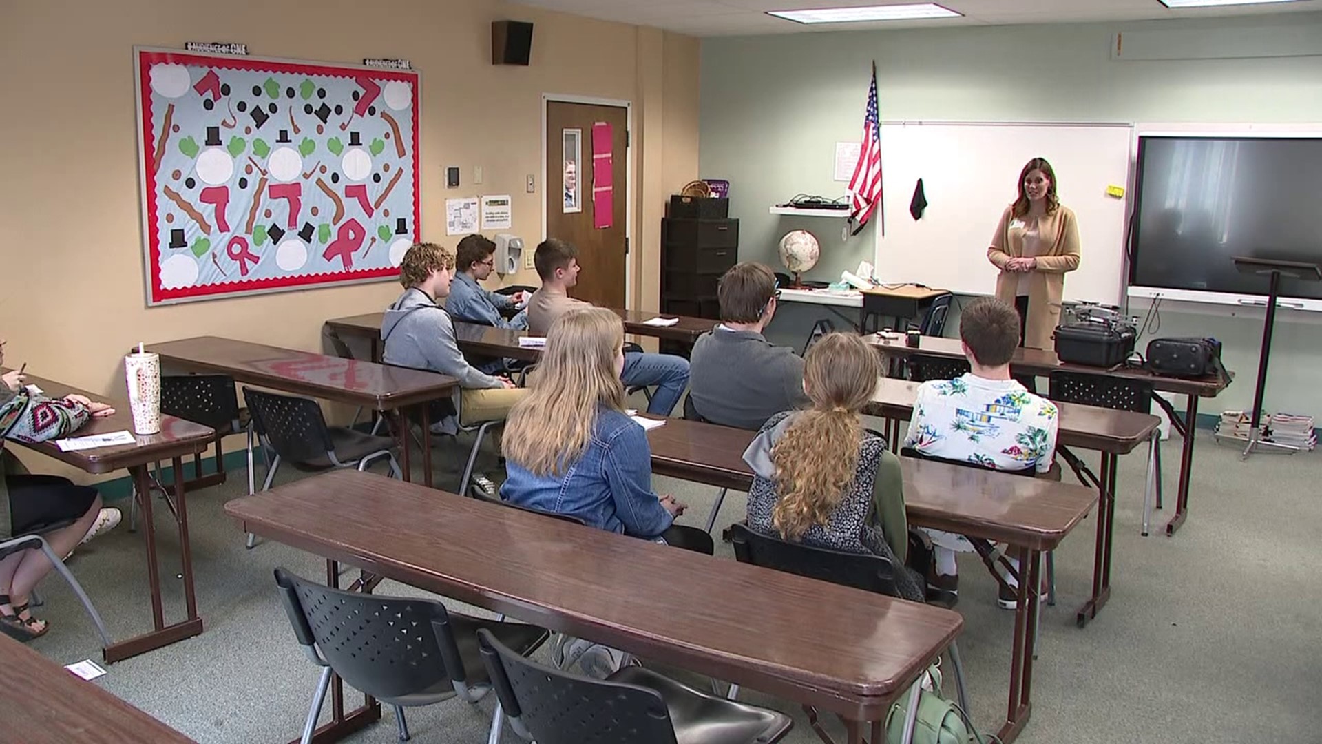 Some members of the Newswatch 16 team took a break from reading across our area to discuss their careers with students.