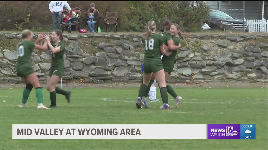 District II Girls Soccer 'AA' championship between Mid Valley and Wyoming Area