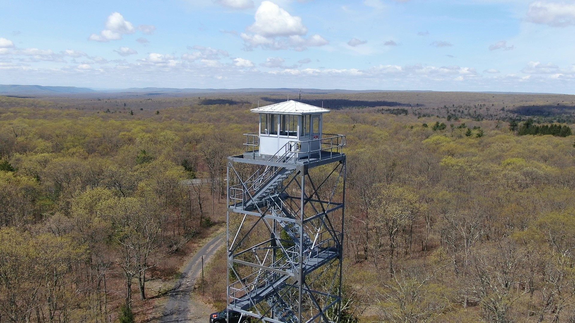 During the wildfire season in Pennsylvania, there's a watchful eye in fire towers looking out over the woodland beauty.