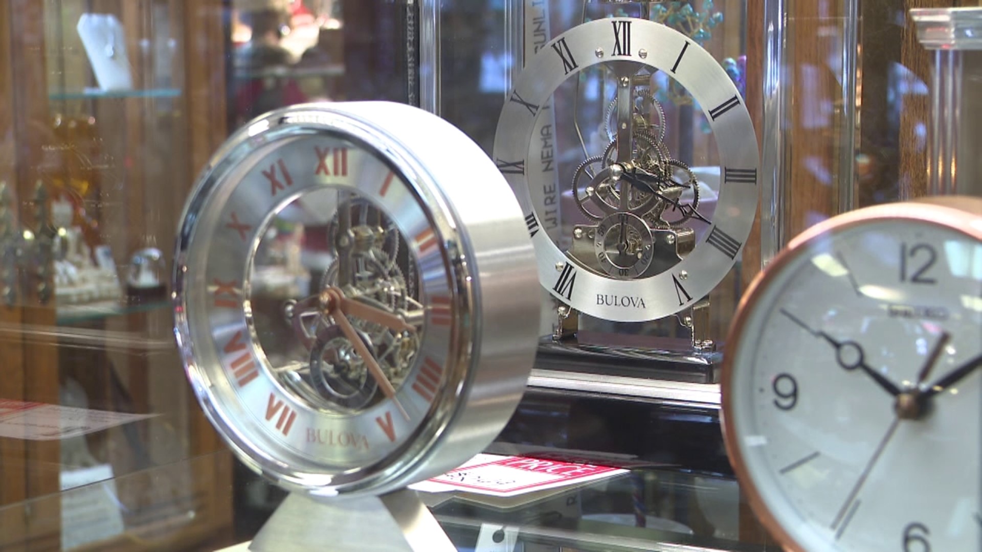 Ye Olde Clock and Gift Shoppe in Dallas is working around the clock to adjust all of its timepieces for daylight saving time.