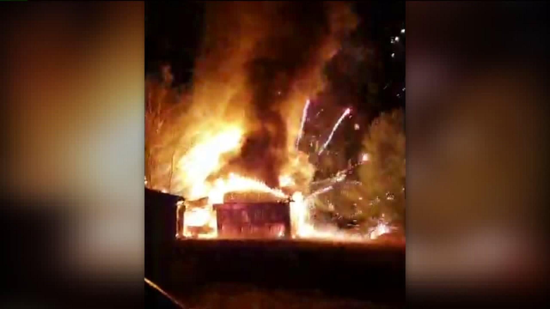 Amazing Video: Shed Filled with Fireworks Catches Fire