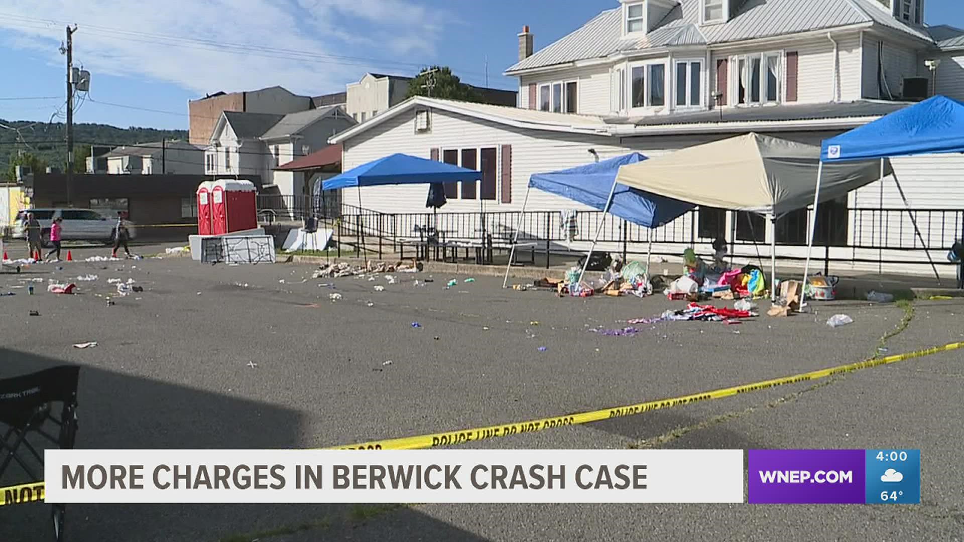 Investigators said Adrian Sura Reyes drove through a crowd of people at an event in Berwick in August.