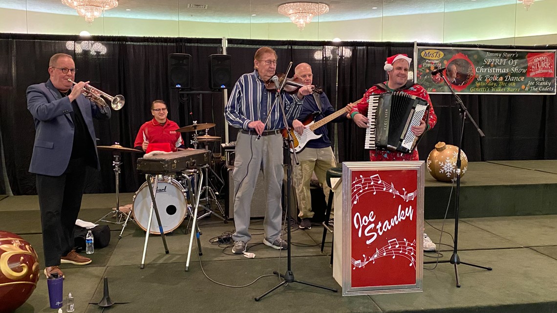 Enjoying a Christmas polka in Luzerne County
