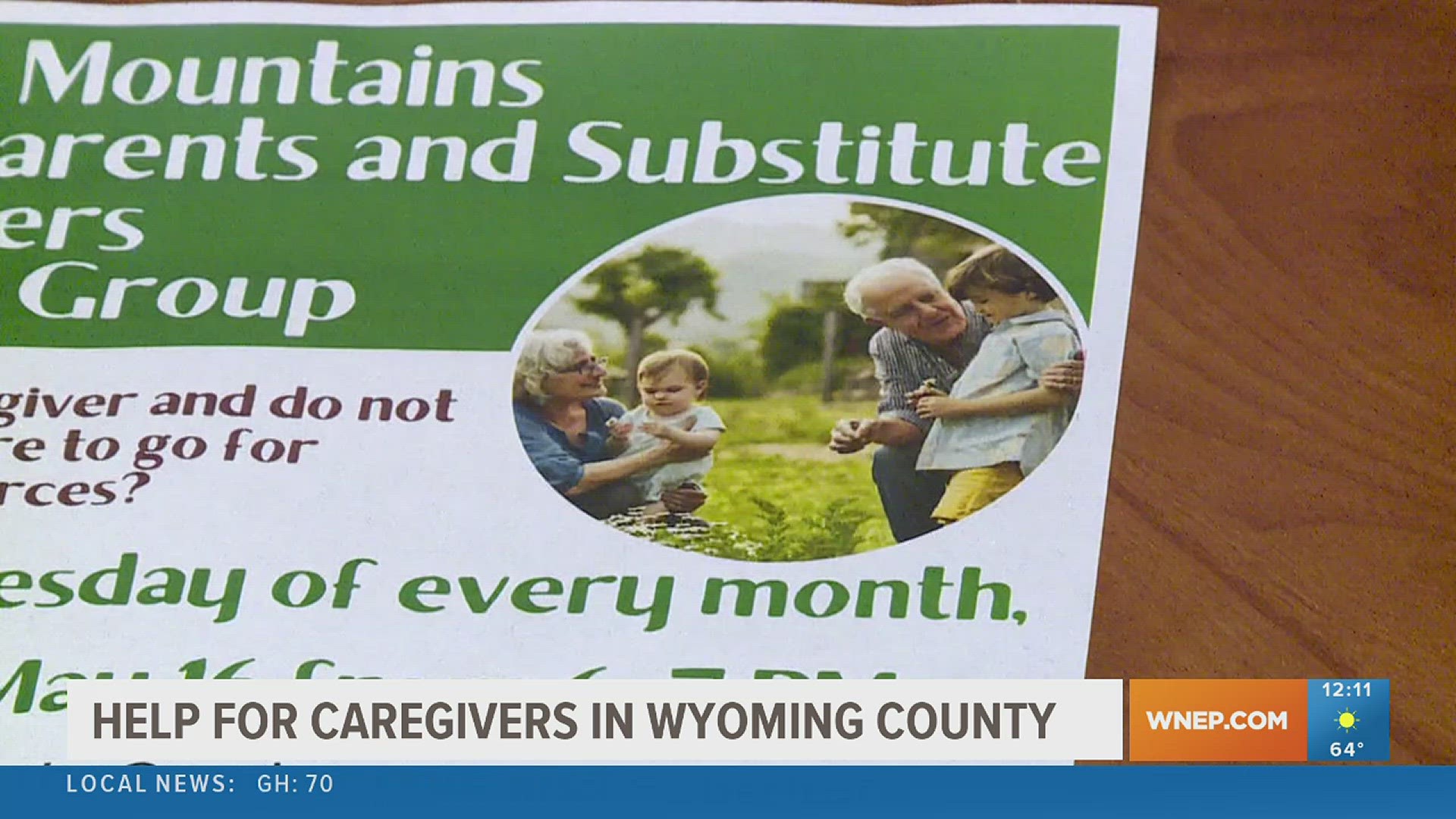 The support group is open to any "substitute caregivers," including aunts/uncles raising their nieces/nephews, siblings raising their younger siblings, etc.