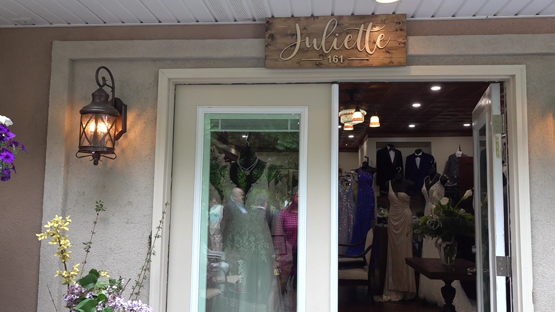 The Schuylkill Chamber of Commerce celebrated the new location of one of the oldest businesses in Pottsville, Juliette Bridals, at a unique location.