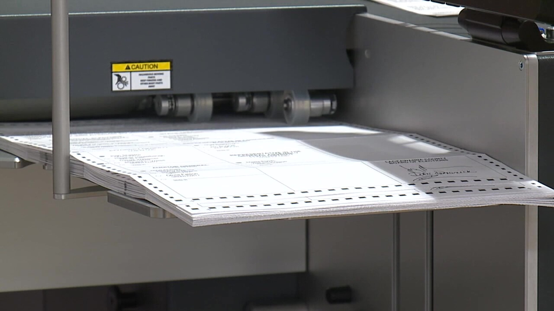 During Tuesday's primary, the polling location in Hunlock Township temporarily ran out of paper ballots.