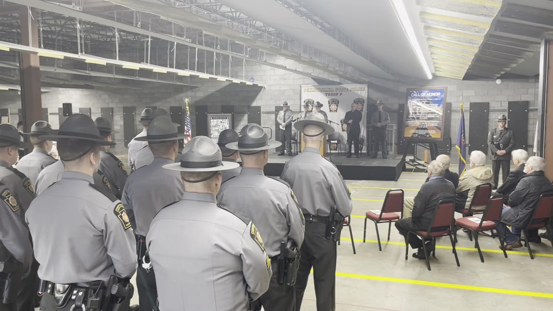 A state police Memorial Day Ceremony was held at the Troop P Barracks.