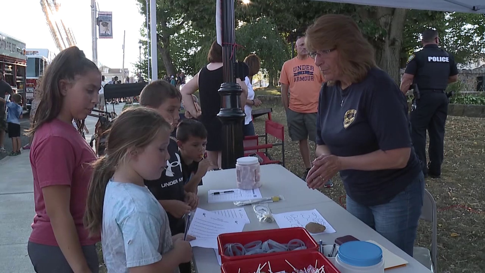 Tuesday night was National Night Out and folks in Carbon County gathered at Lehighton Borough Park to celebrate.