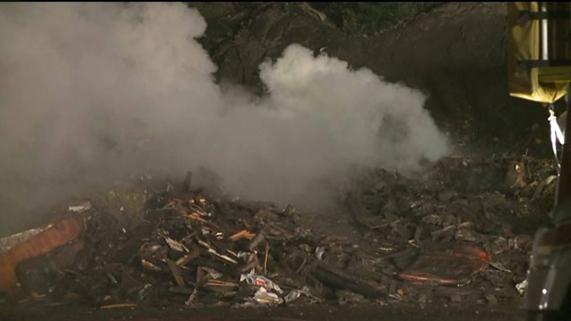 Firefighters Battling Trash Fire in Lackawanna County