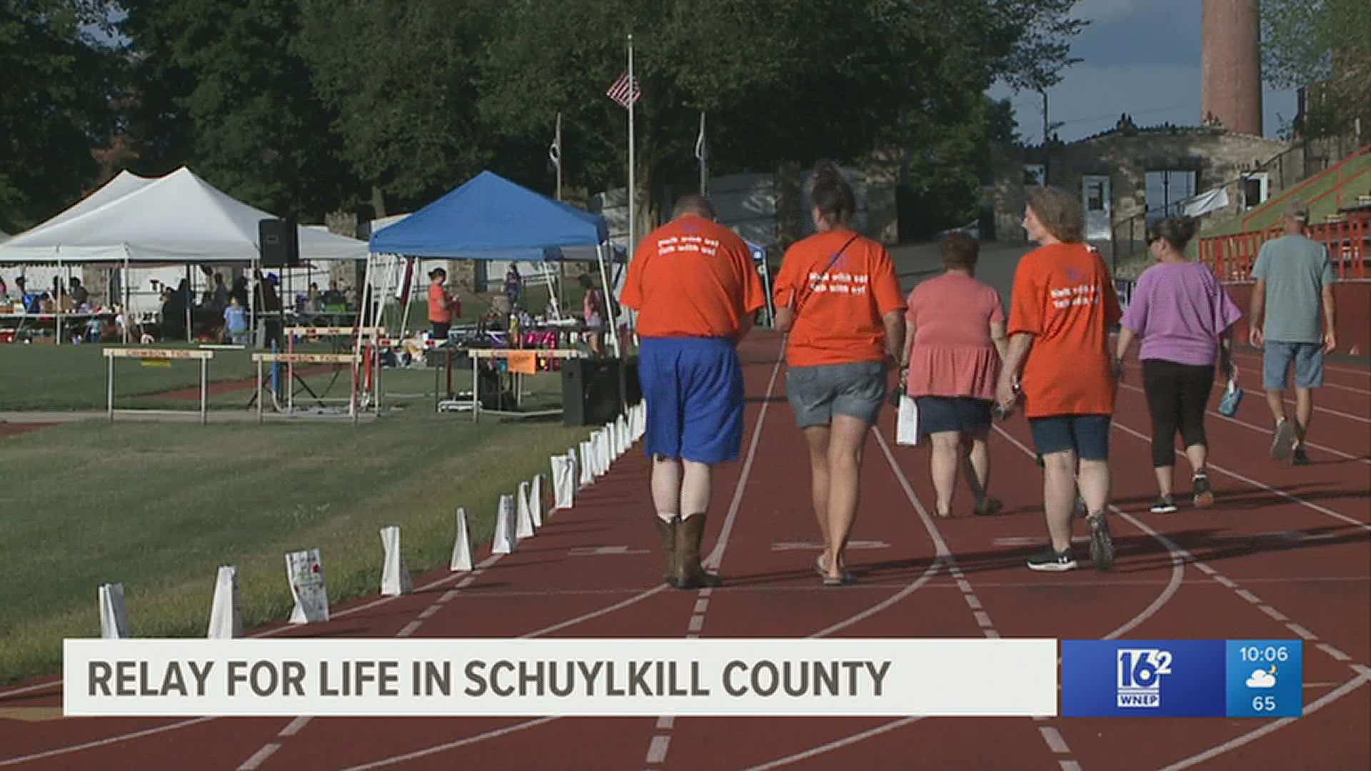 Schuylkill County Relay for Life draws more than 150 people to track in Pottsville.