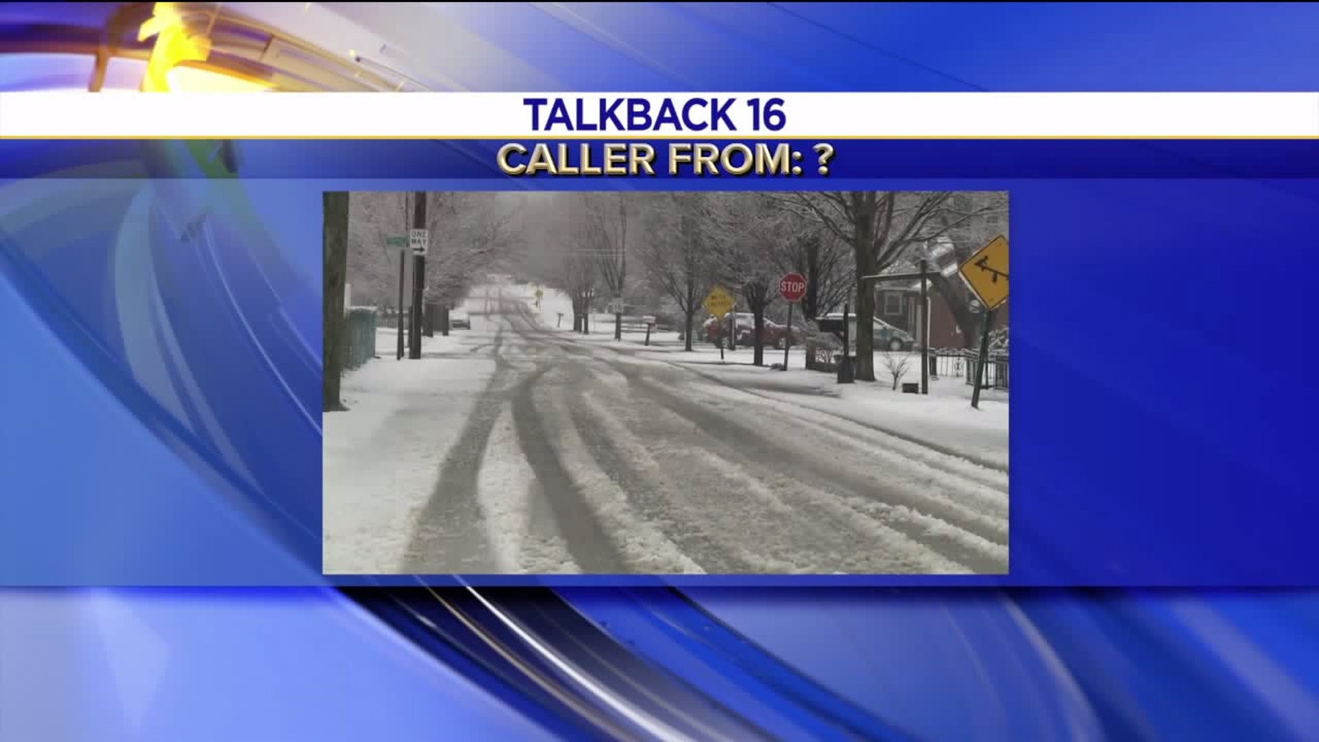 Talkback 16: Spring Snow, Pennsylvania Turnpike