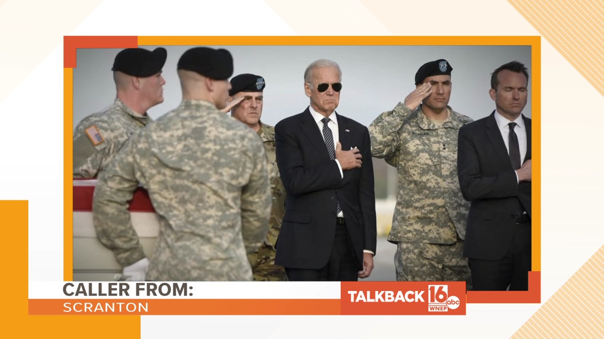 A caller from Scranton praises President Biden for ending the war in Afghanistan.