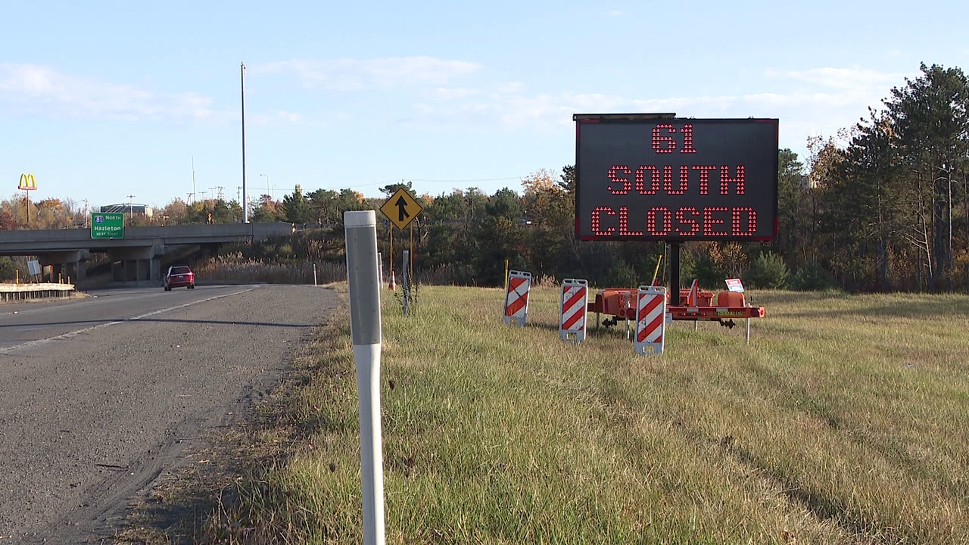 Lanes were shut down for nearly eight hours near St Clair Wednesday.