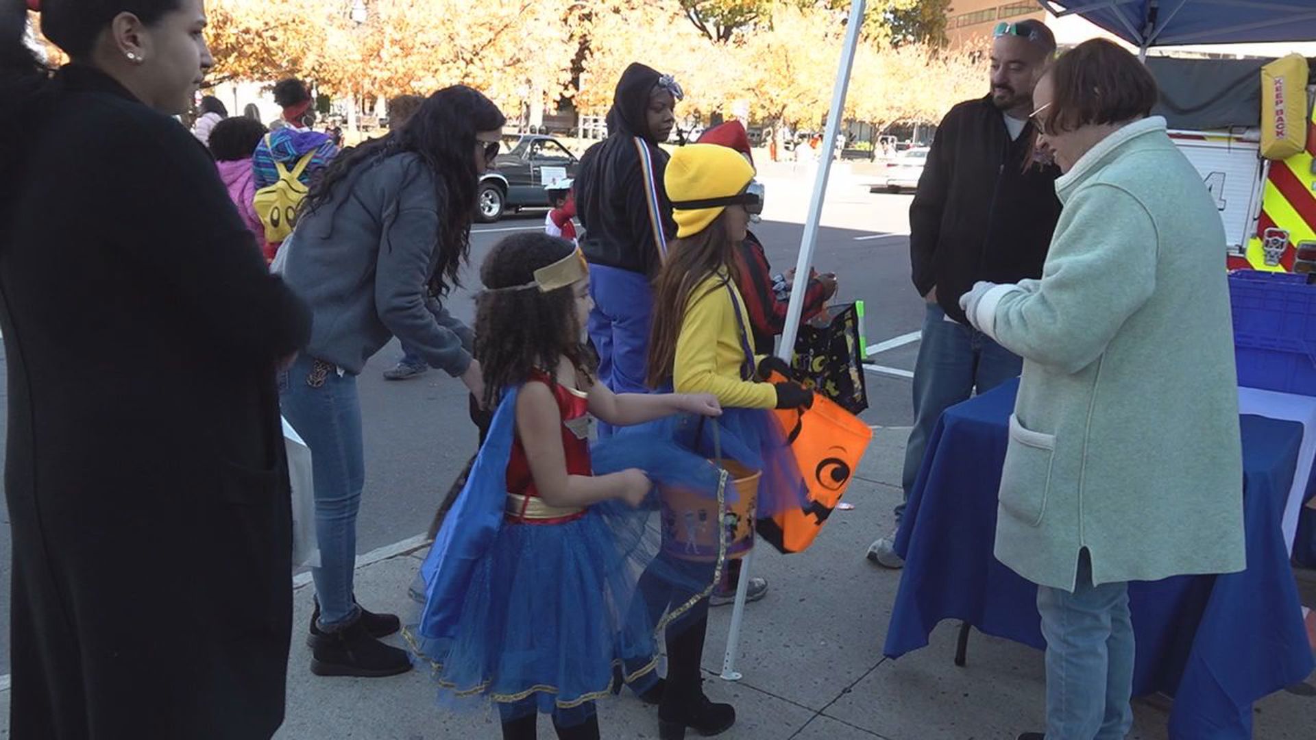 The city of Wilkes-Barre hosted a trick-or-treating event on Sunday.