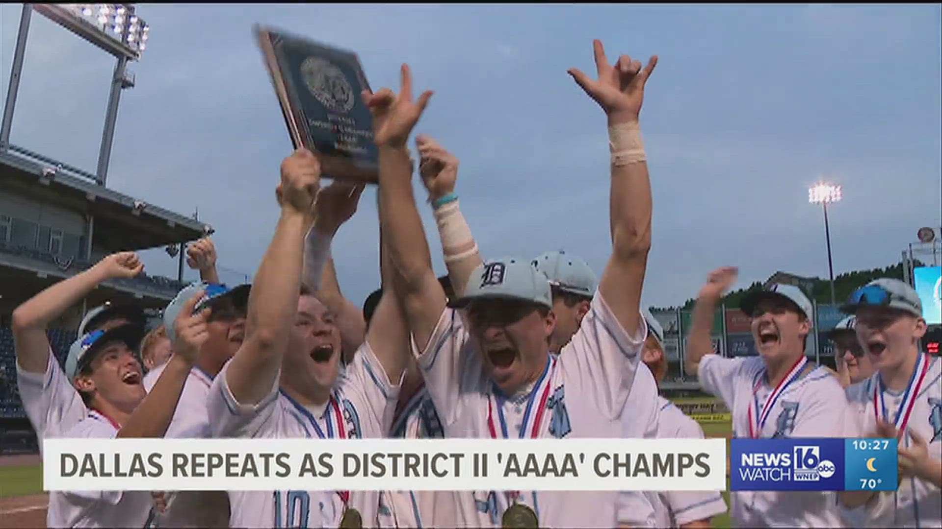 The game was a pitching duel until a walk-off hit earned Dallas a district title