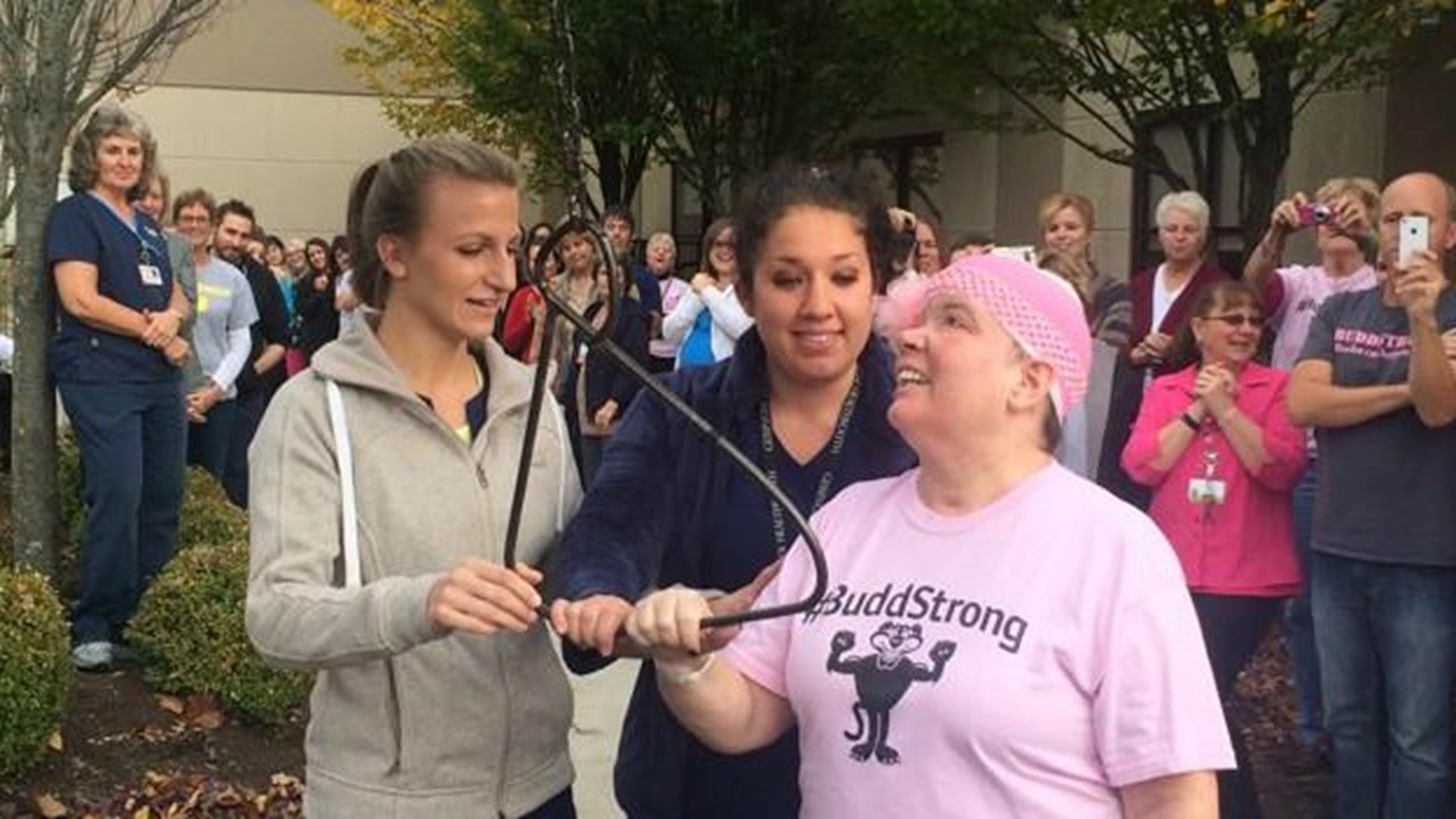 Sharon Budd Rings "Victory Bell," Ready To Leave Hospital