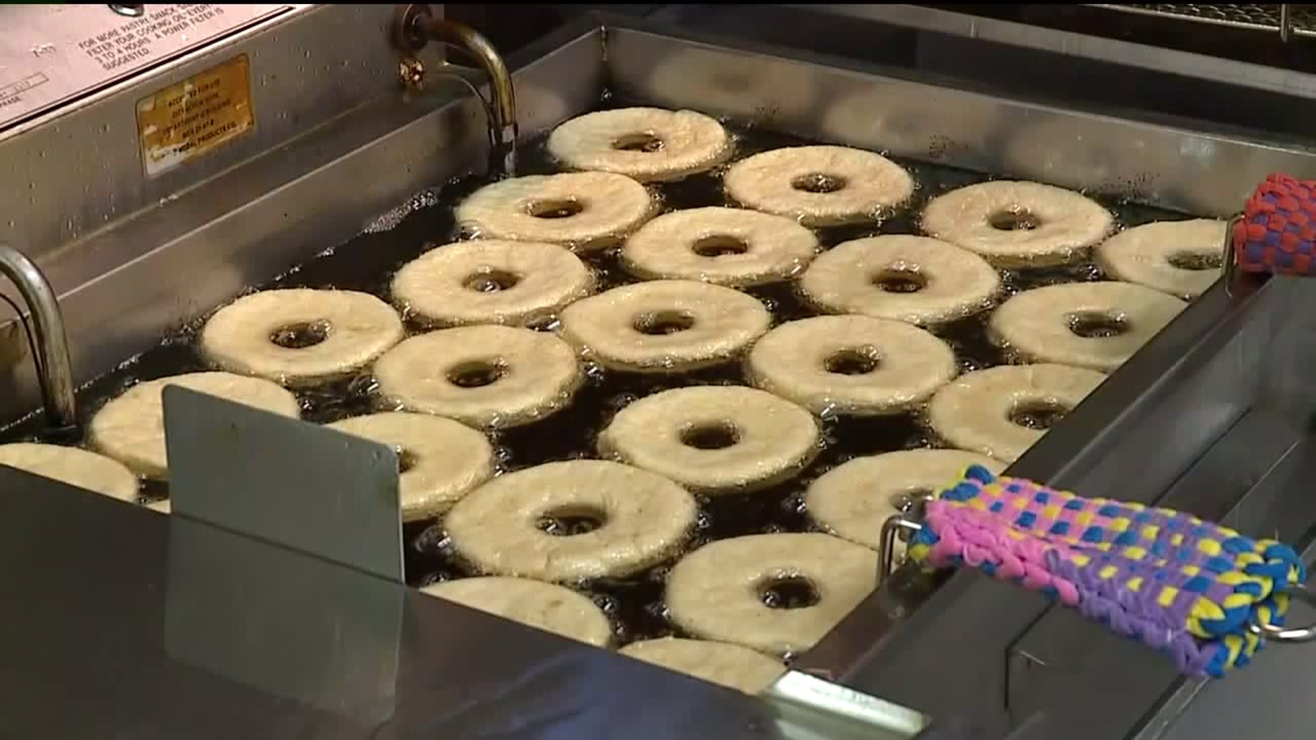 Making Doughnuts for Fat Tuesday in Bloomsburg