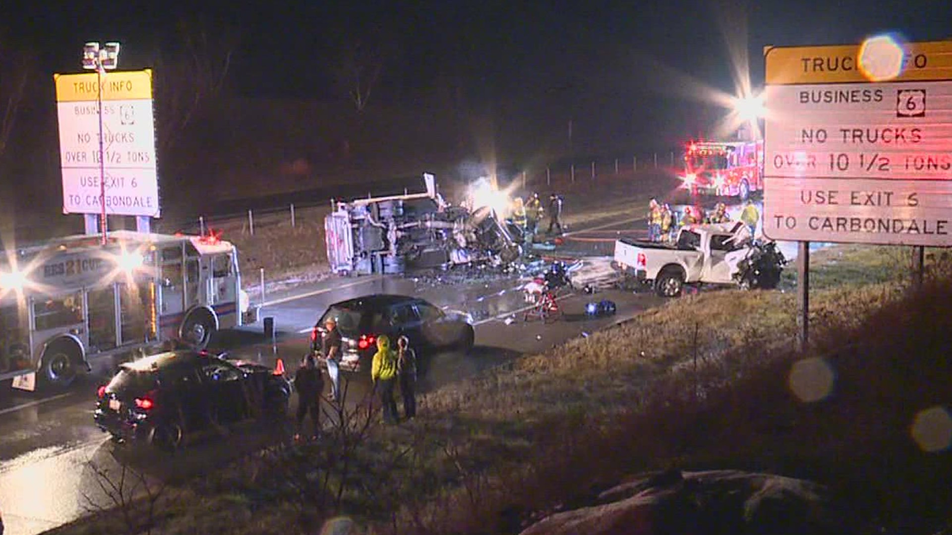One person was killed, and another was hurt after a crash on a highway in Lackawanna County.