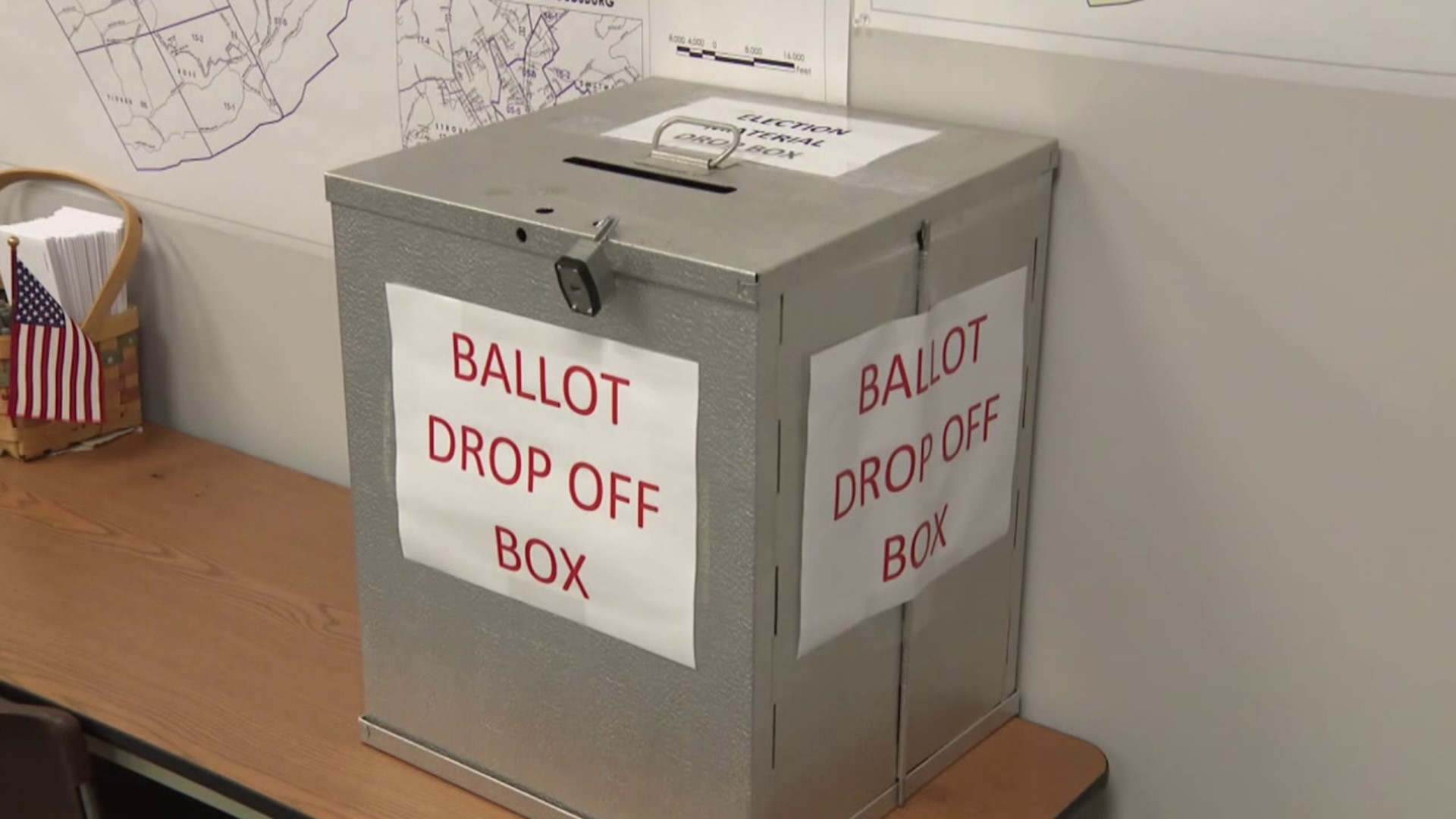 The question of ballot drop boxes was on the table Tuesday night in Luzerne County, leading to a contentious meeting at the county courthouse.