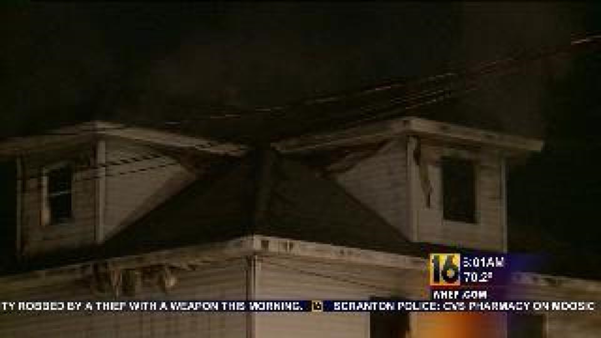 Flames Hit Dunmore Home