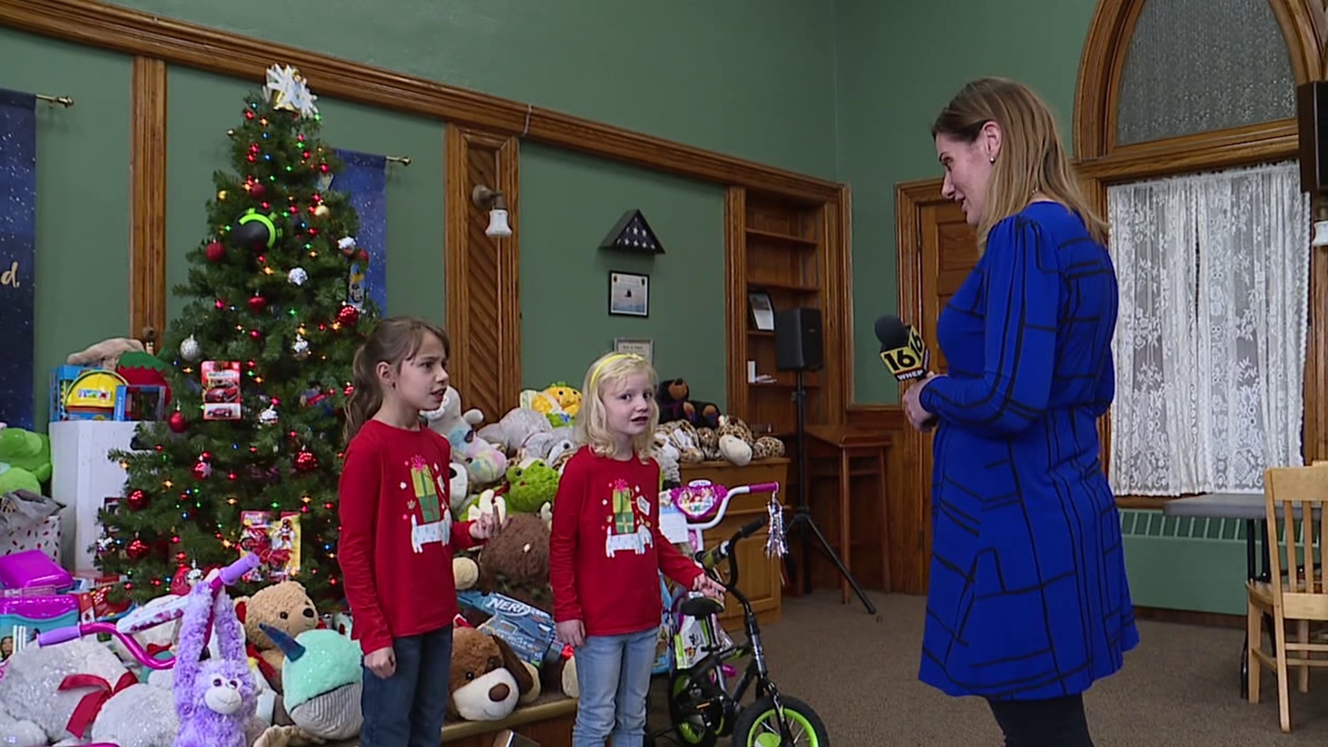 Two sisters from Northumberland County are getting into the holiday spirit by helping other children have a merry Christmas.