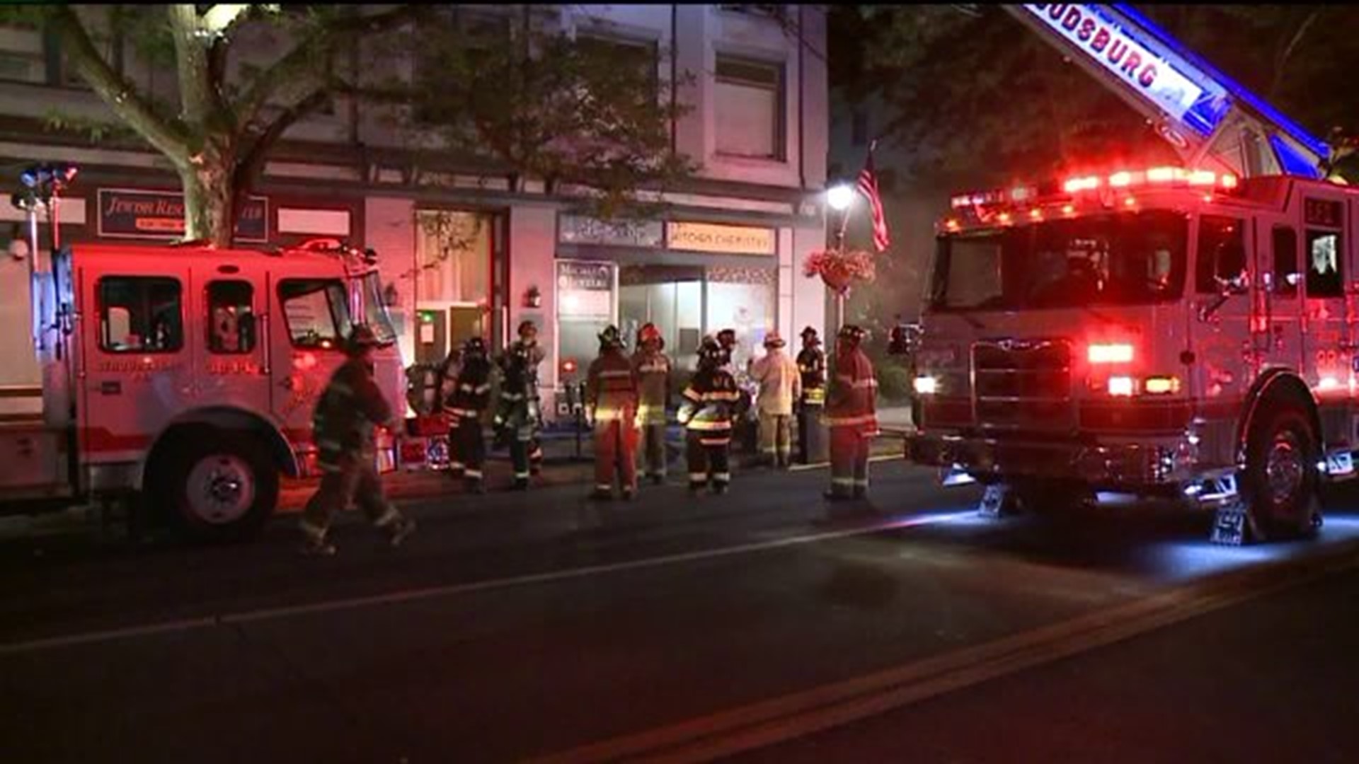 Cleanup Continues After Downtown Fire In Stroudsburg
