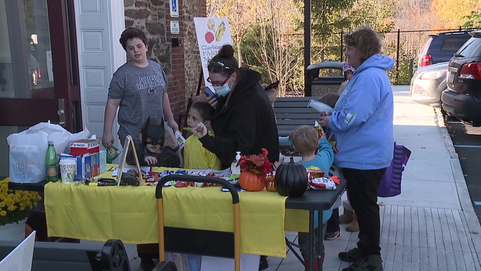 Kids came dressed up for some free Halloween treats at the Carbondale Farmers' Market.