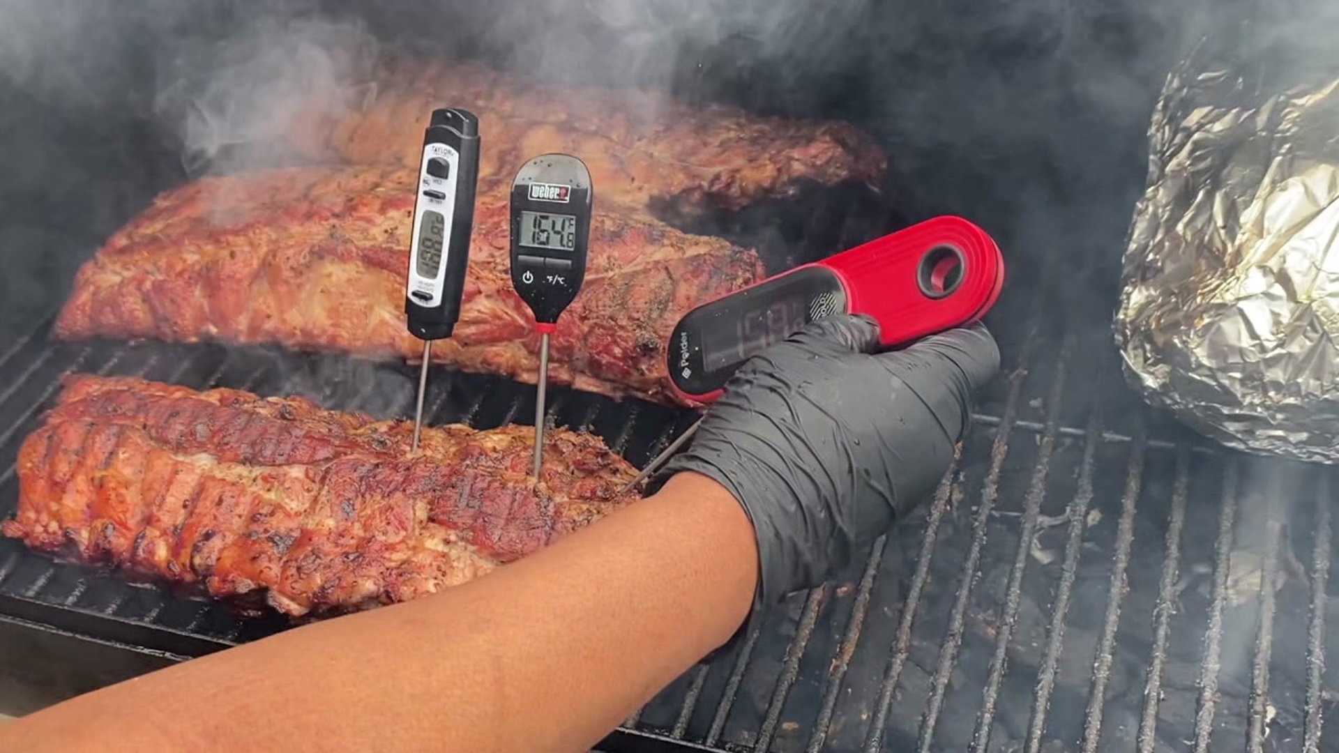 Kurt Aaron tests a product that claims to quickly measure the temperature of any meats you're cooking in just seconds.