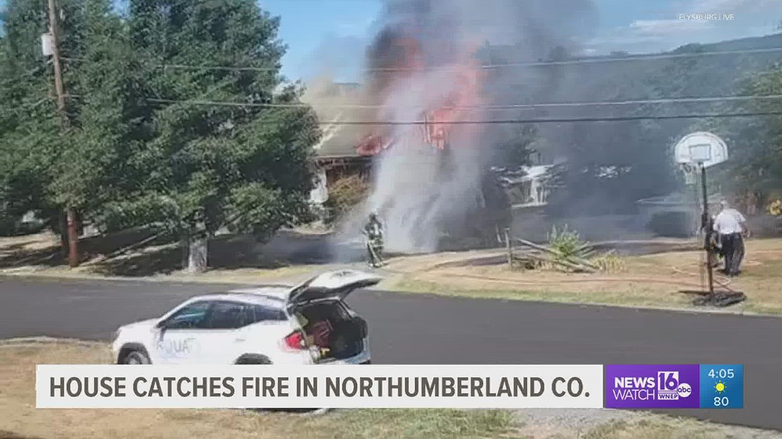 House catches fire in Northumberland County