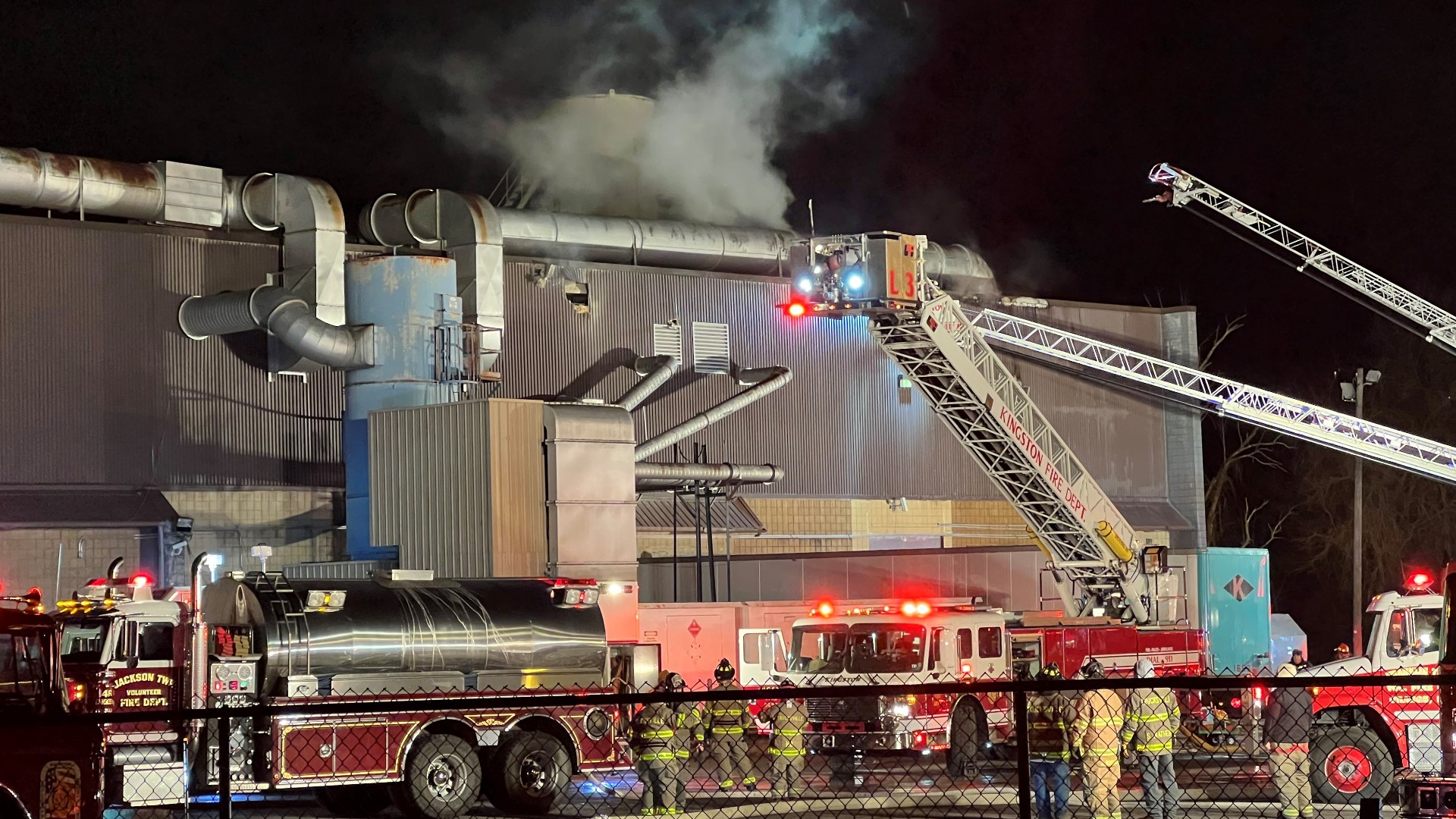 The fire started just after 6 p.m. Friday night at Offset Paperback Manufacturers in Dallas.