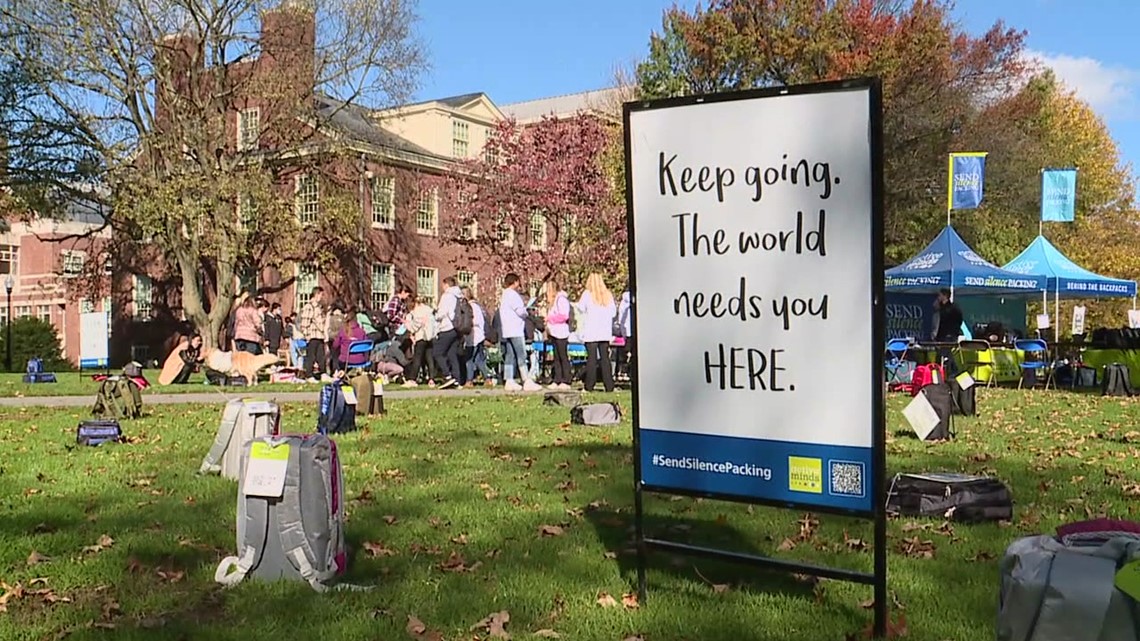 Backpack display at Bucknell raises suicide awareness | wnep.com