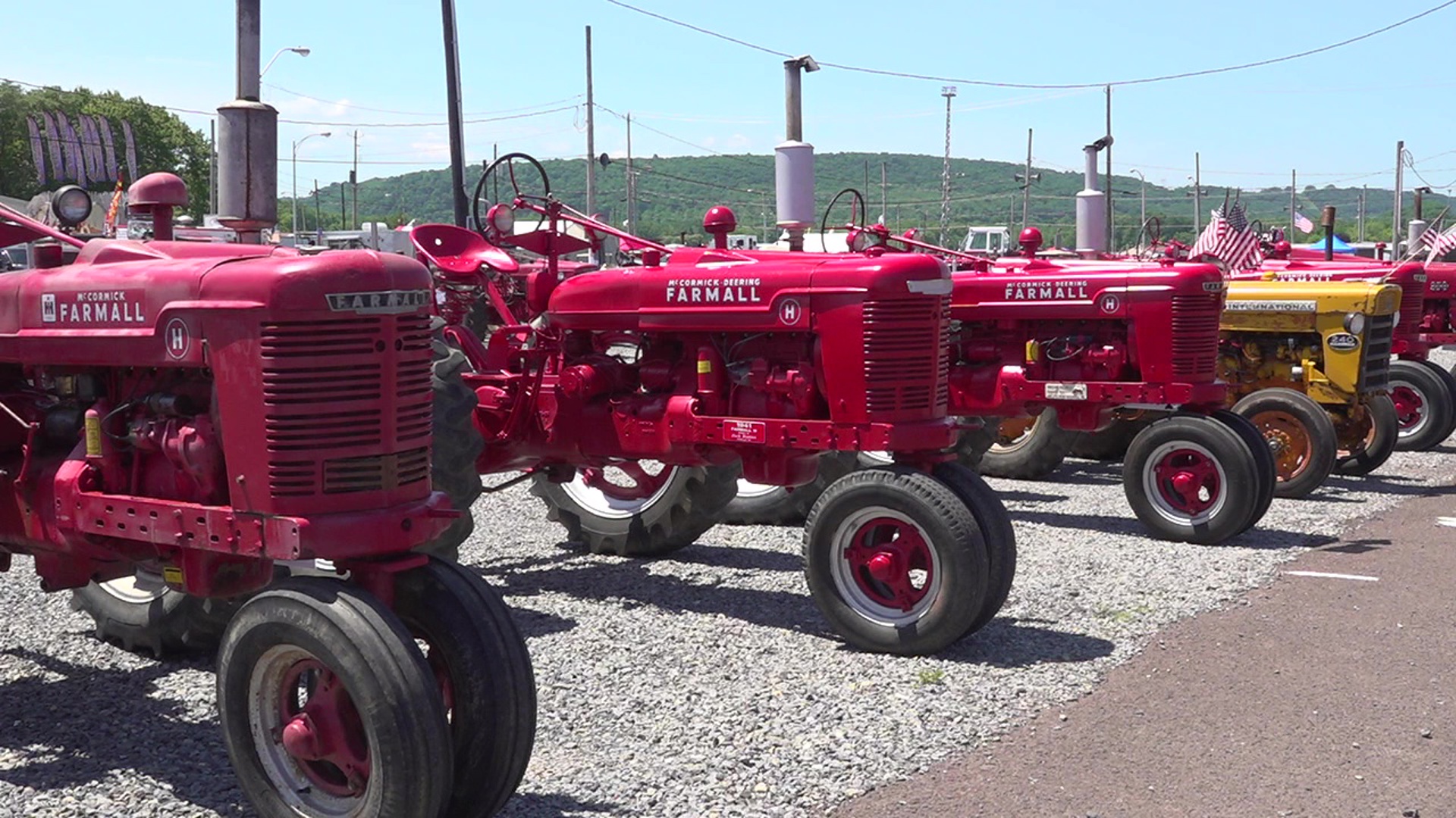Hundreds of International Harvester tractors are on display at the Bloomsburg Fairgrounds through Saturday.