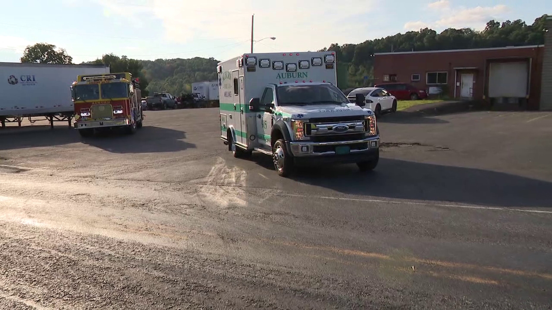 Emergency crews were called to the 800 block of Market Street in Auburn Tuesday afternoon for a forklift accident.