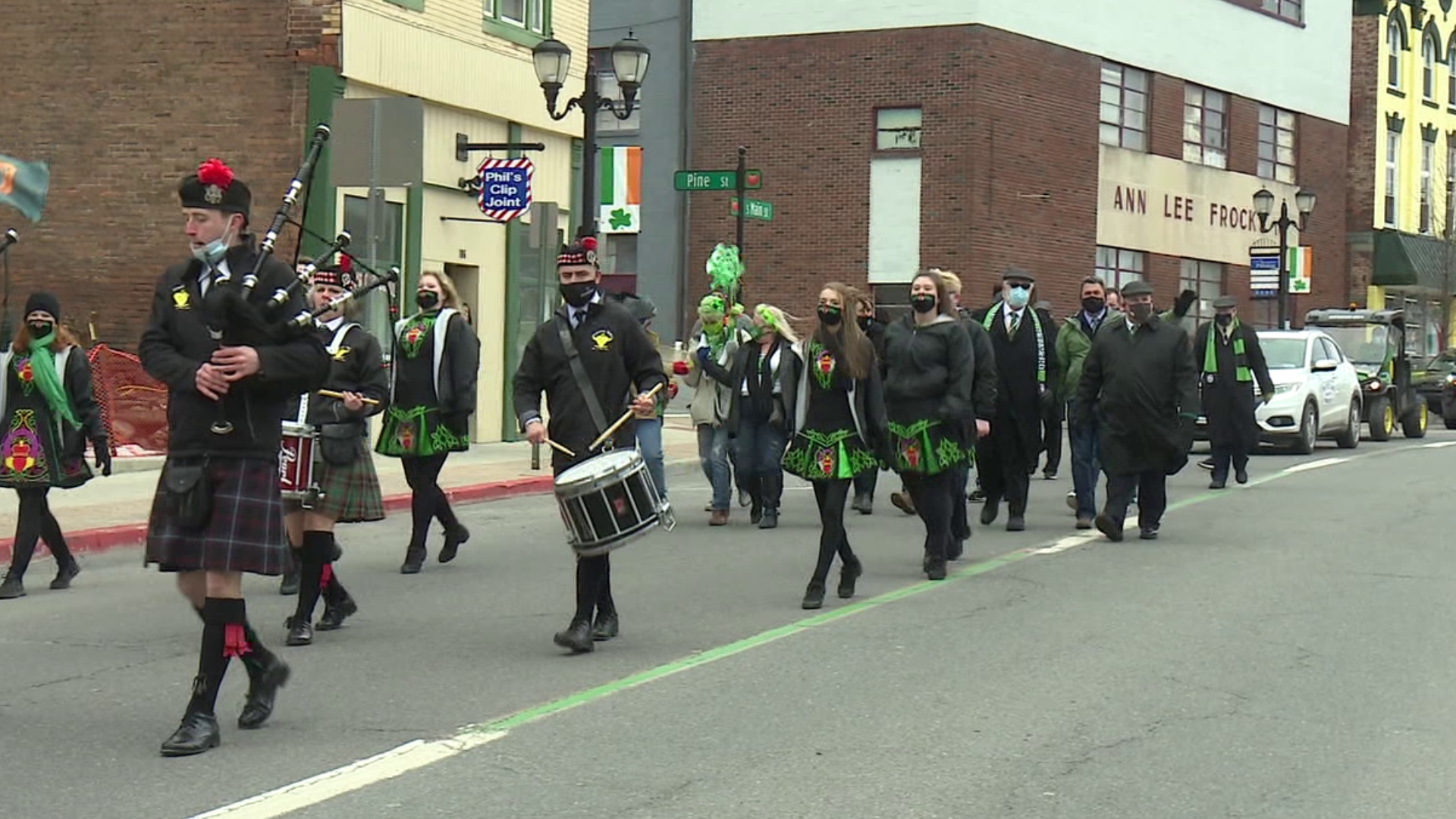 While the annual St. Patrick's Day parade was canceled in Pittston, parade organizers thought of a fun, smaller-scale alternative.