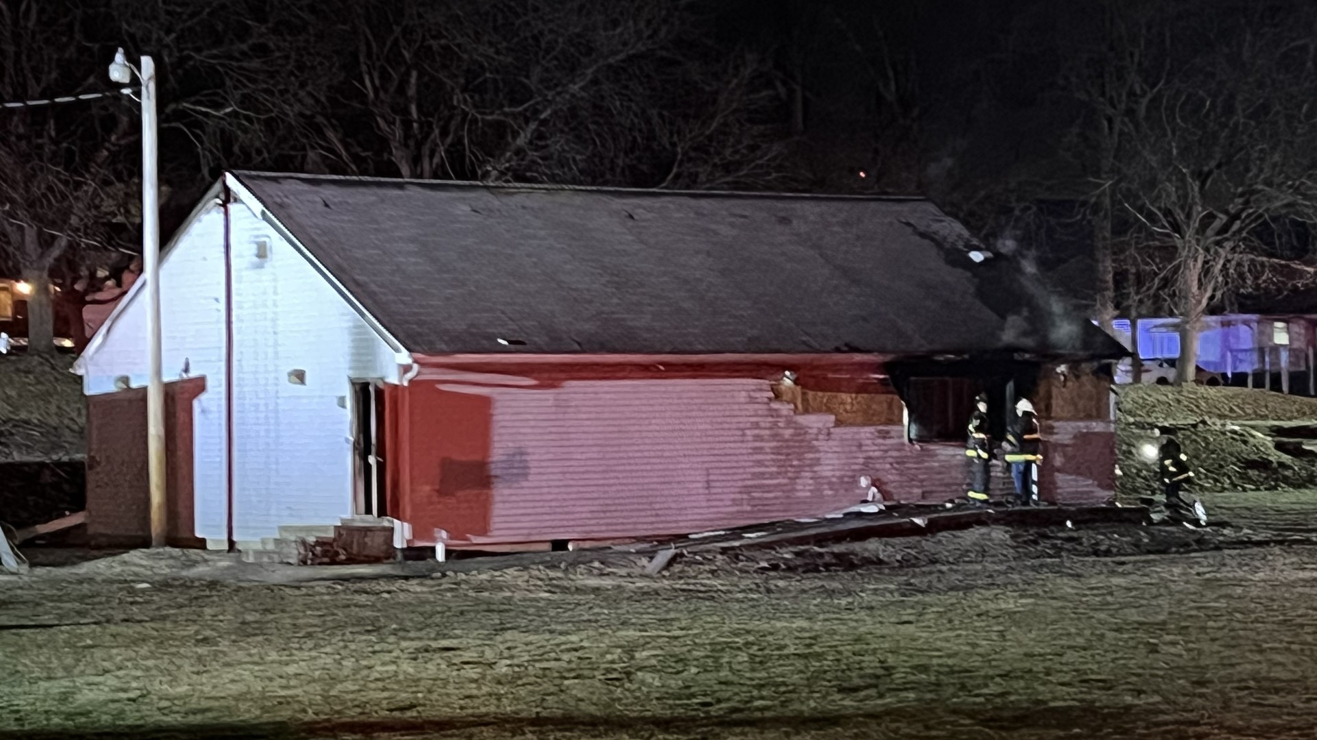 The Clover Field House had no power and was on the city's demolition list.