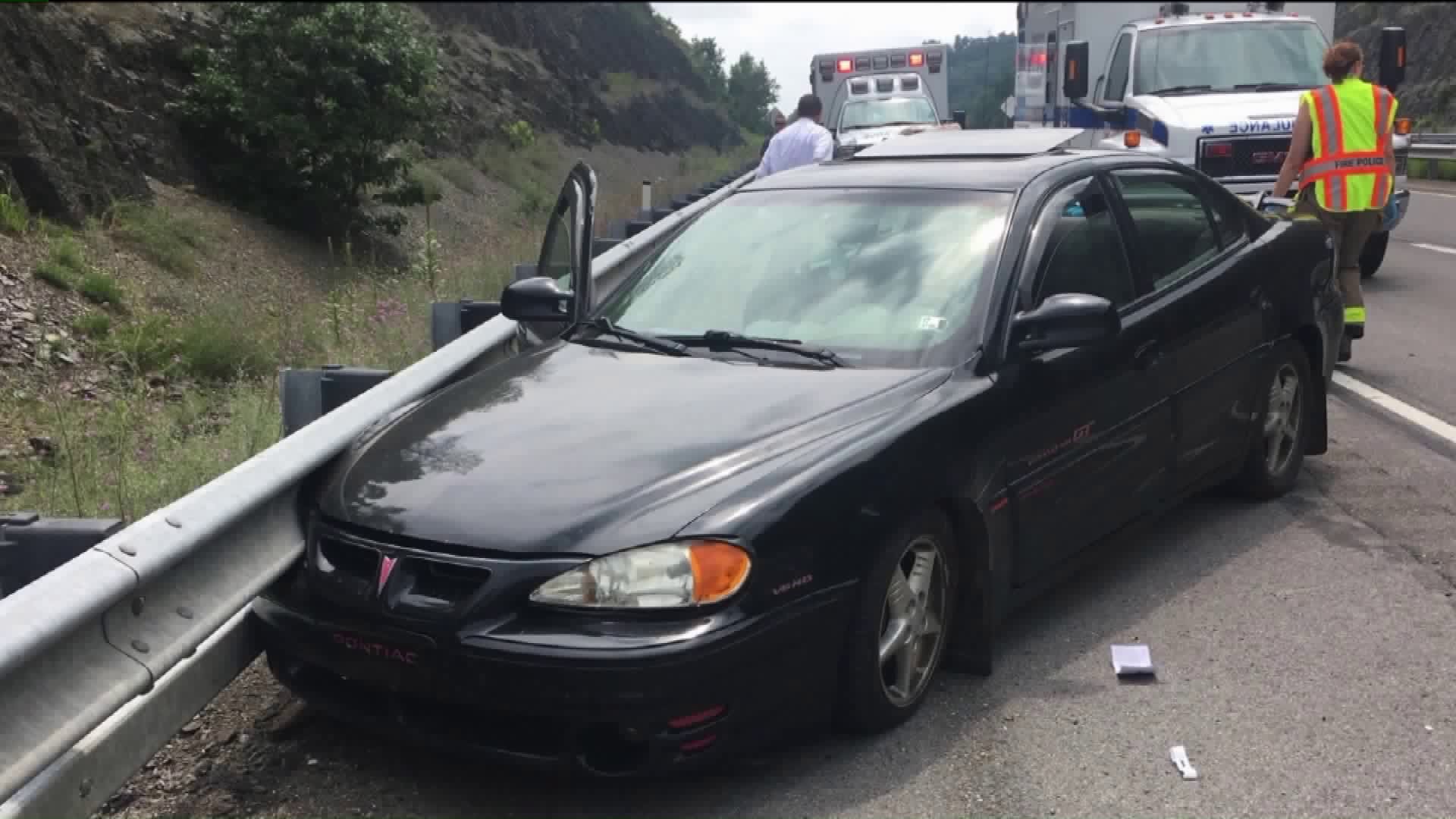 Woman Crashes into Guard Rail After Overdosing on Heroin