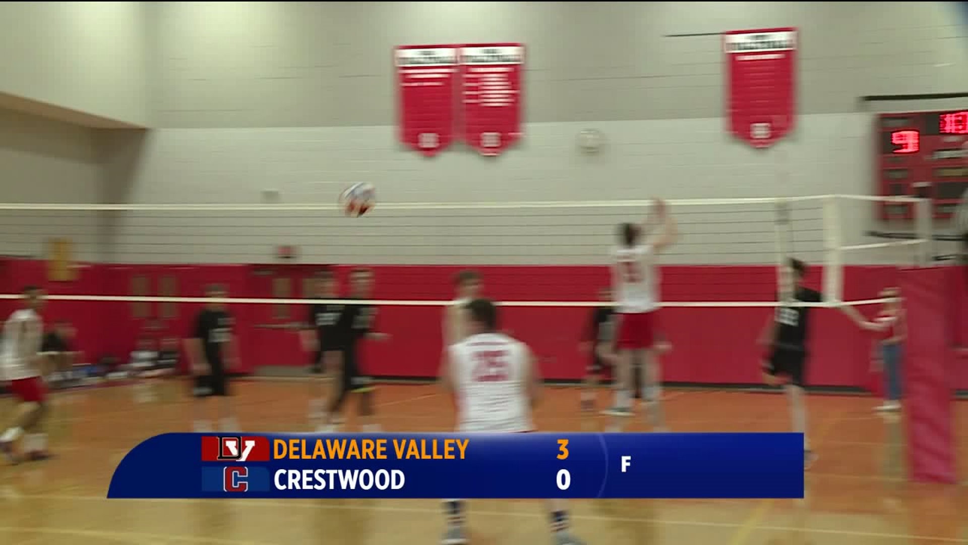 Crestwood vs Delaware Valley volleyball