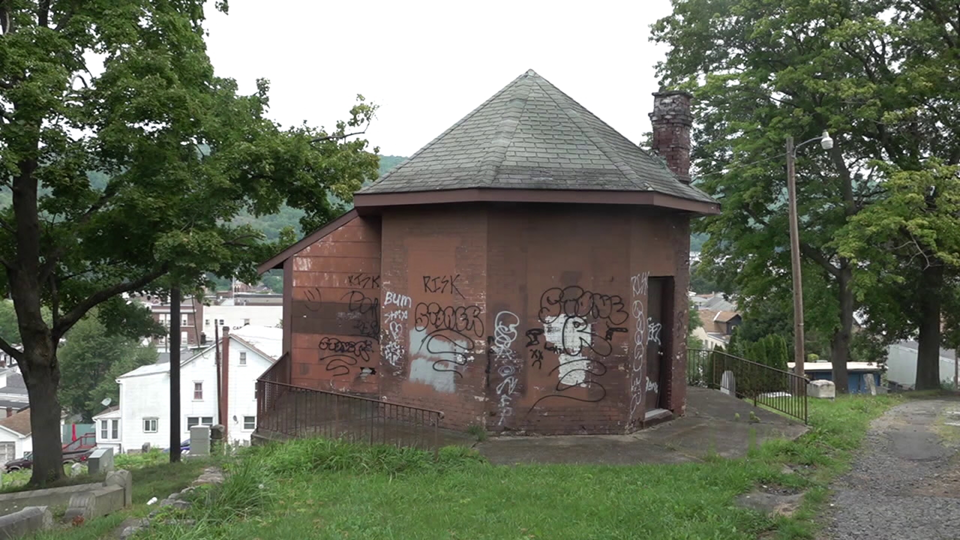 Police say a 15-year-old is responsible for spray painting graffiti on ten properties in Shamokin.