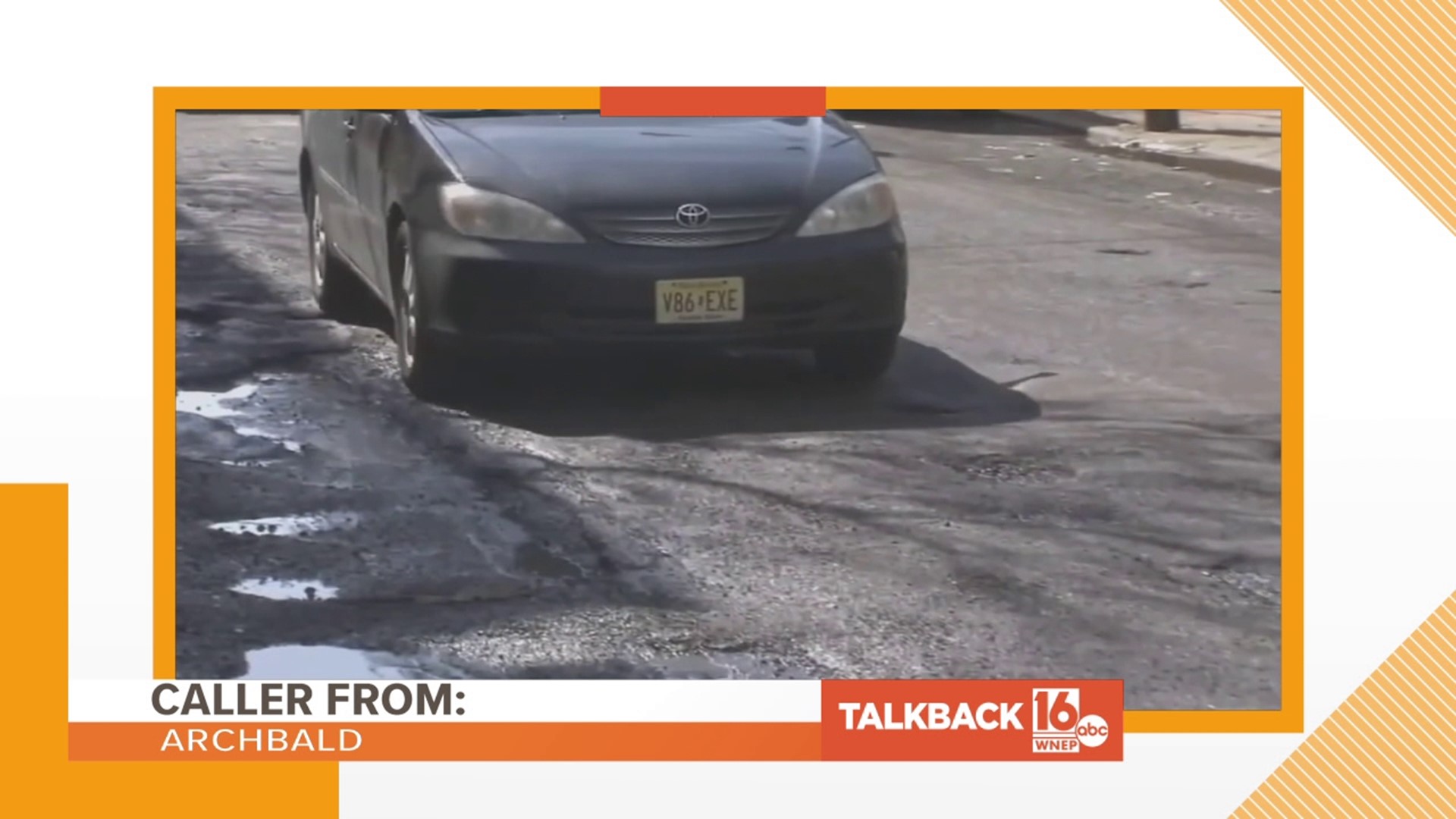 One caller has some grievances about the pothole-covered roads in our area.