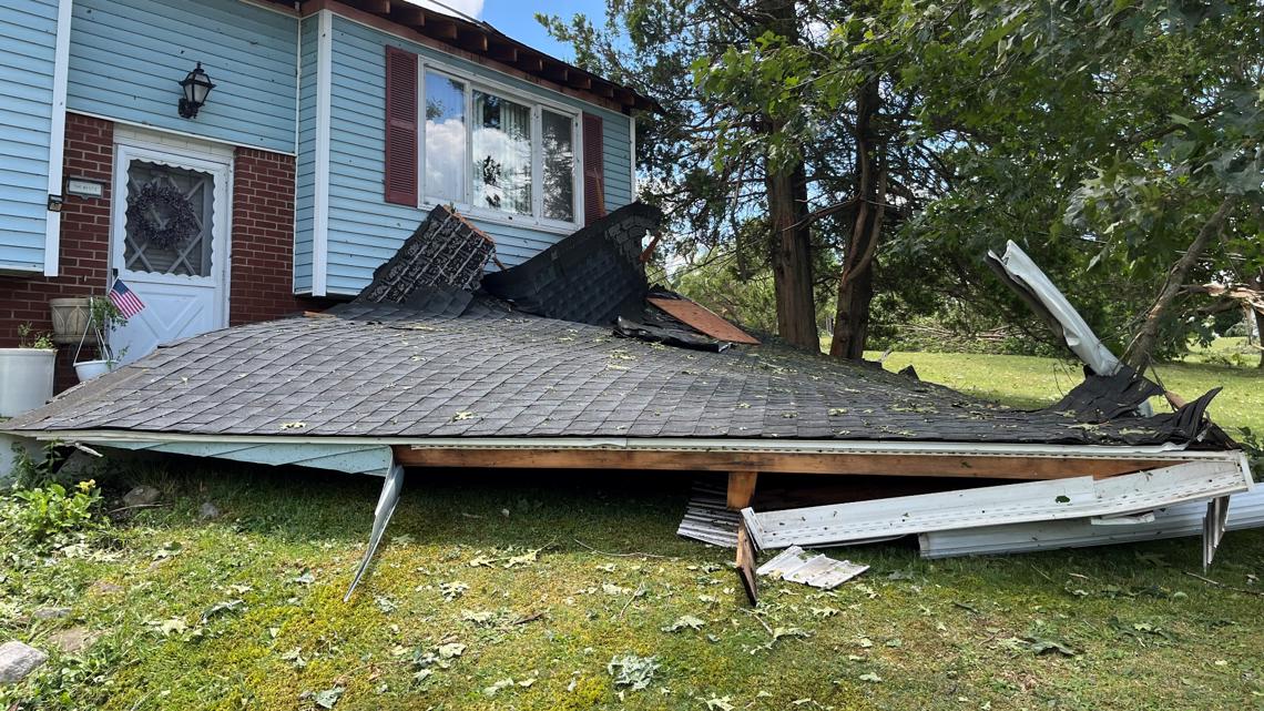 Shocked neighbors cleaning up after storms in Columbia County | fox43.com