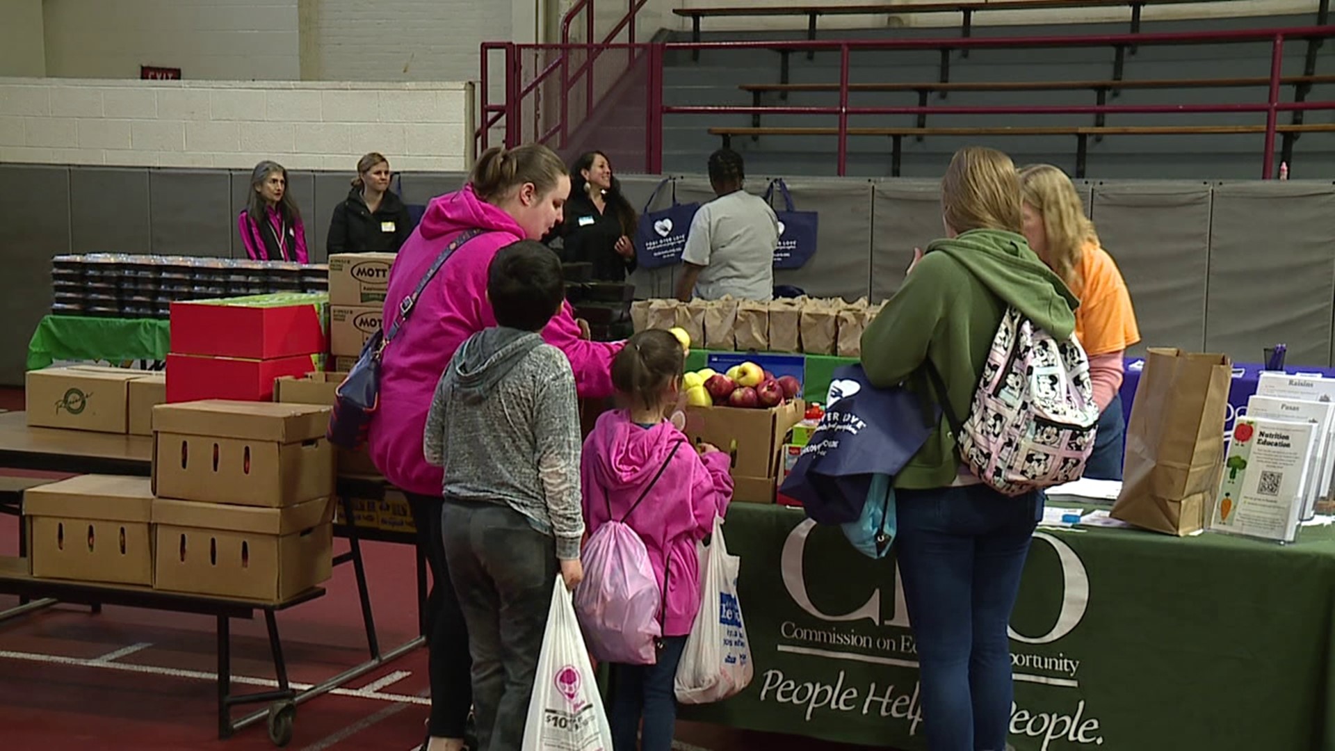 More than 25 nonprofit organizations came to help families during the holiday break.