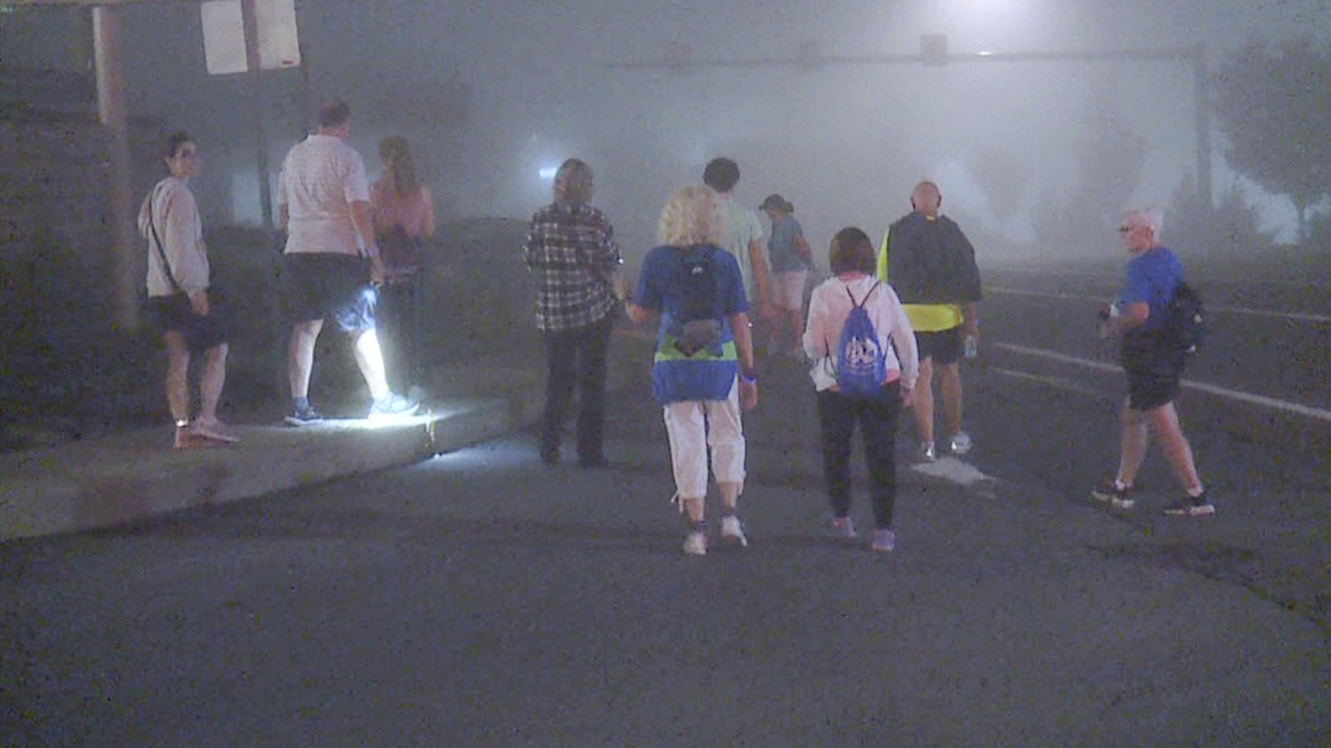 Newswatch 16 found folks from Luzerne County walking to Scranton for early morning devotions at St. Ann's.