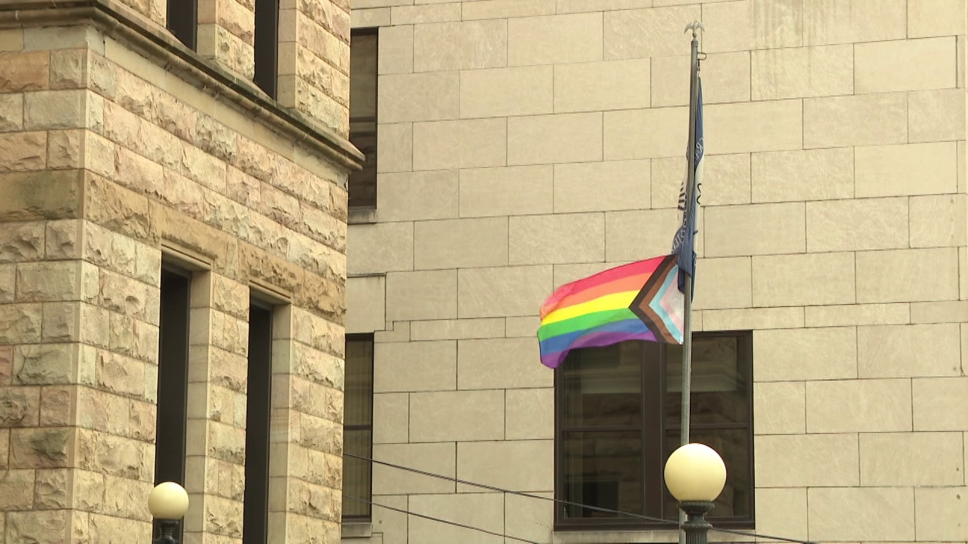 In honor of pride month, Scranton held its annual pride flag raising Saturday morning at city hall.