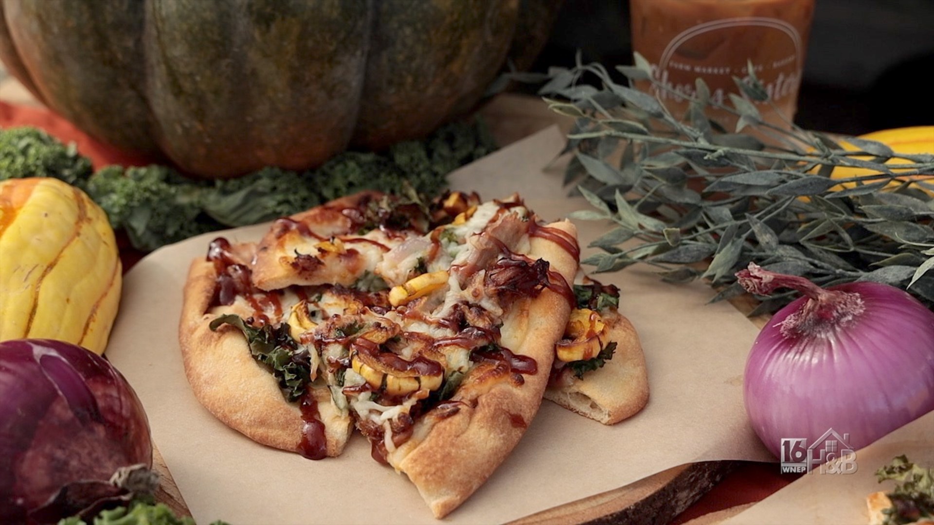 Fall Harvest Pulled Pork Pizza by Shores Sisters