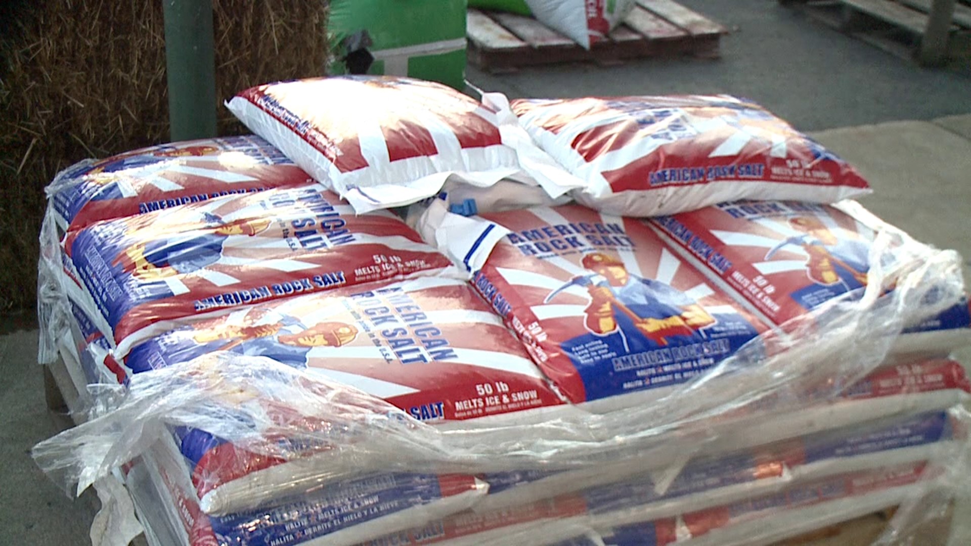 Folks stocked up on essentials ahead of the wintry weather expected Sunday morning.