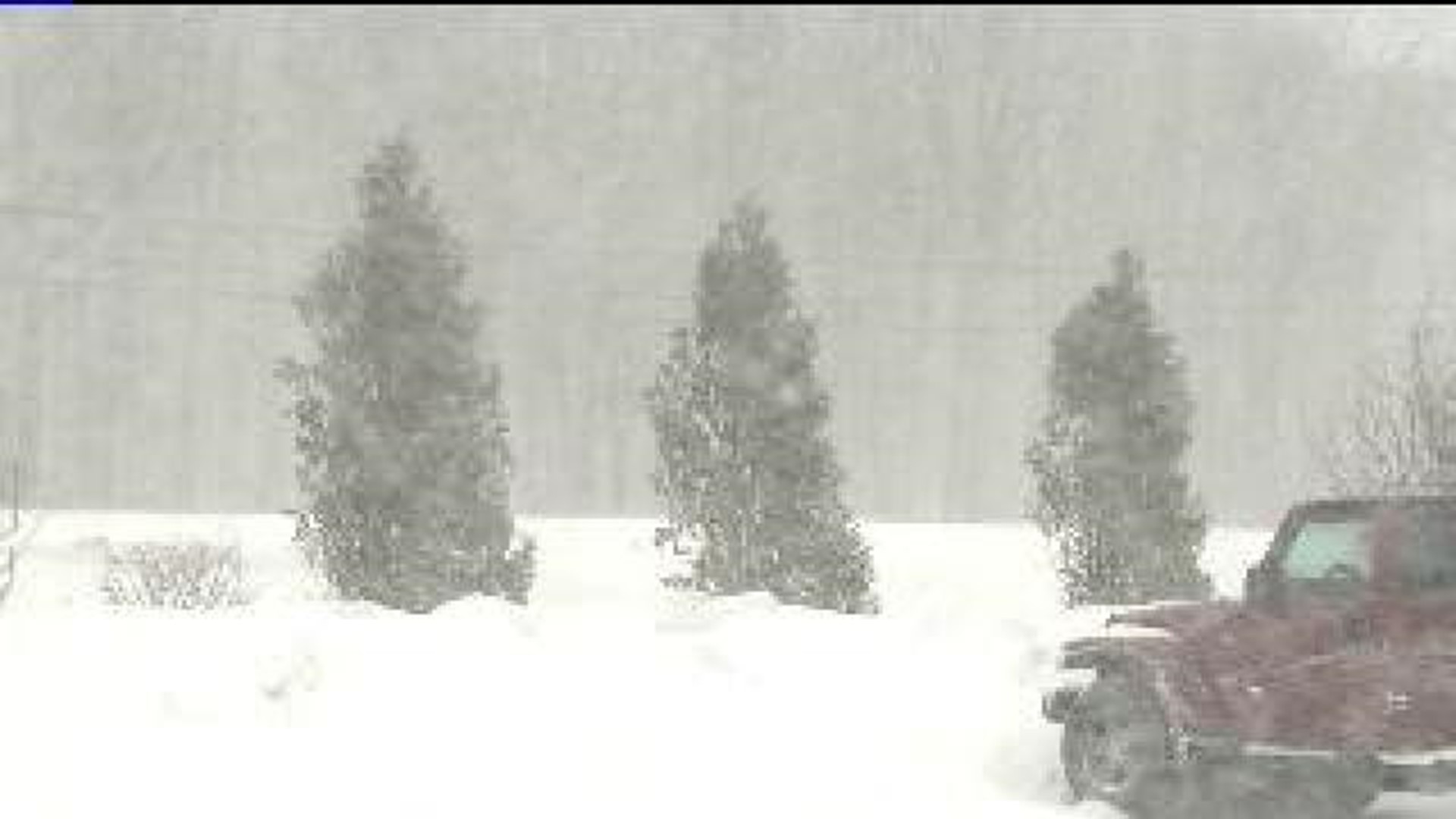 Poconos Pounded By Snow This Morning