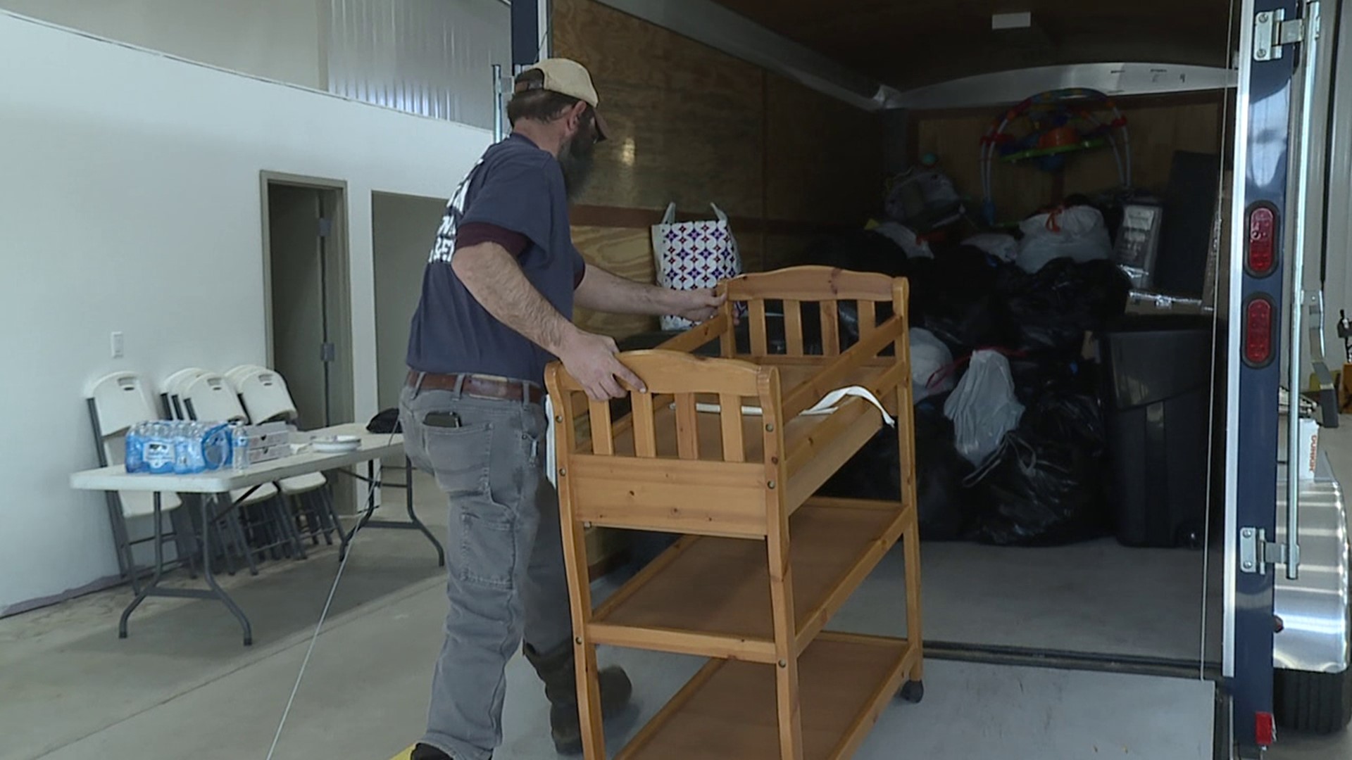 Back Mountain Regional Fire Company organized the donation drive for a family who lost everything to a fire last week.