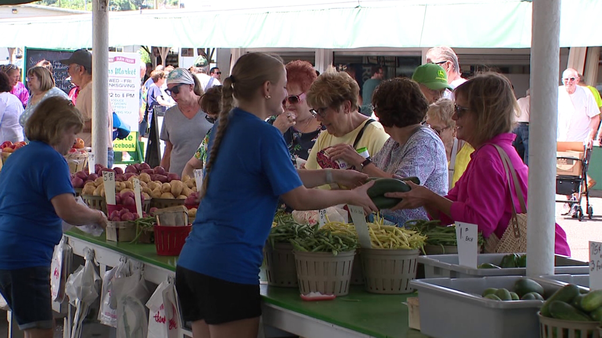 Newswatch 16's Jack Culkin stopped by to see all the fruits, vegetables, and baked goods for sale on opening day.