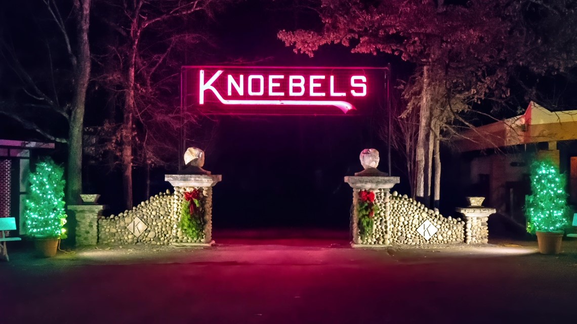 Christmas preparations beginning at Knoebels Amusement Resort