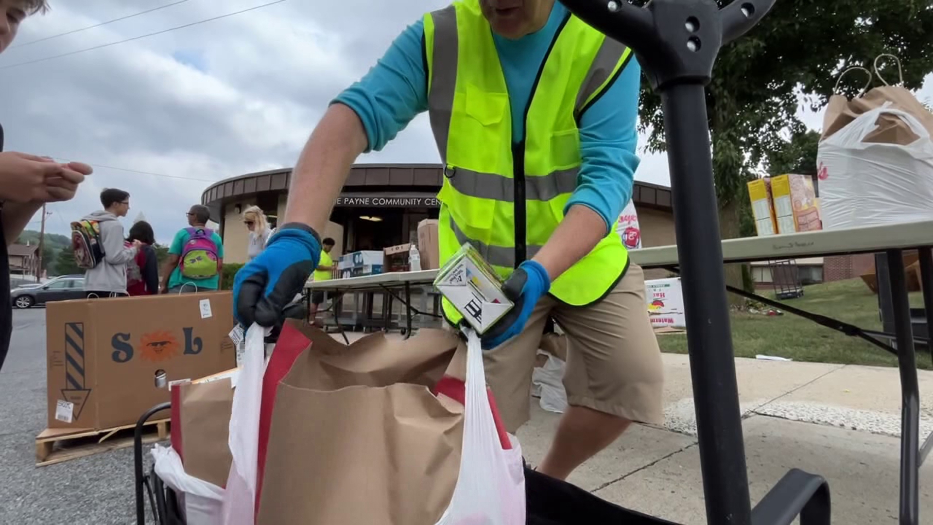 A weekly food distribution in Schuylkill County came with something special this week to 'beat the heat'